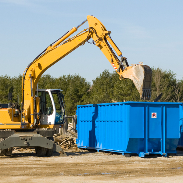 what size residential dumpster rentals are available in De Kalb County AL